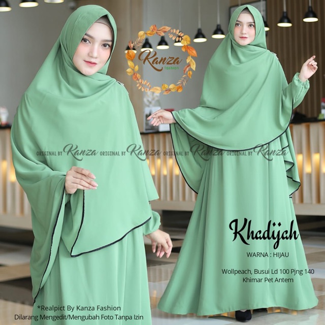 Khadijah syar’i cantik ori kanza