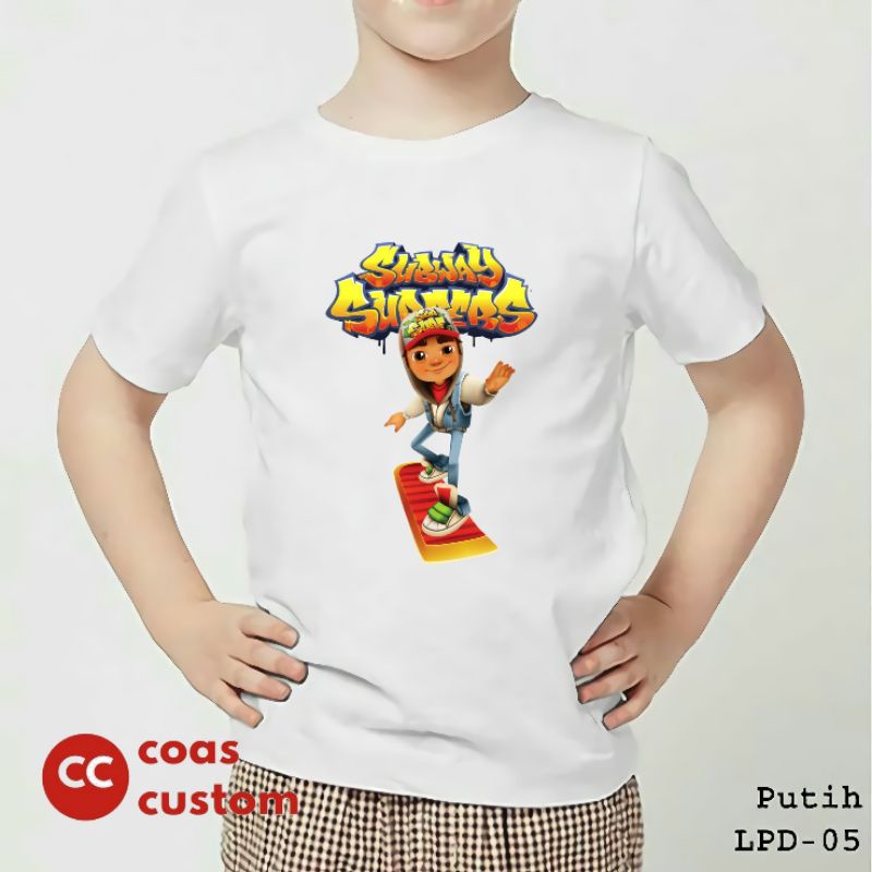 Kaos Subway surfers bahan premium free nama
