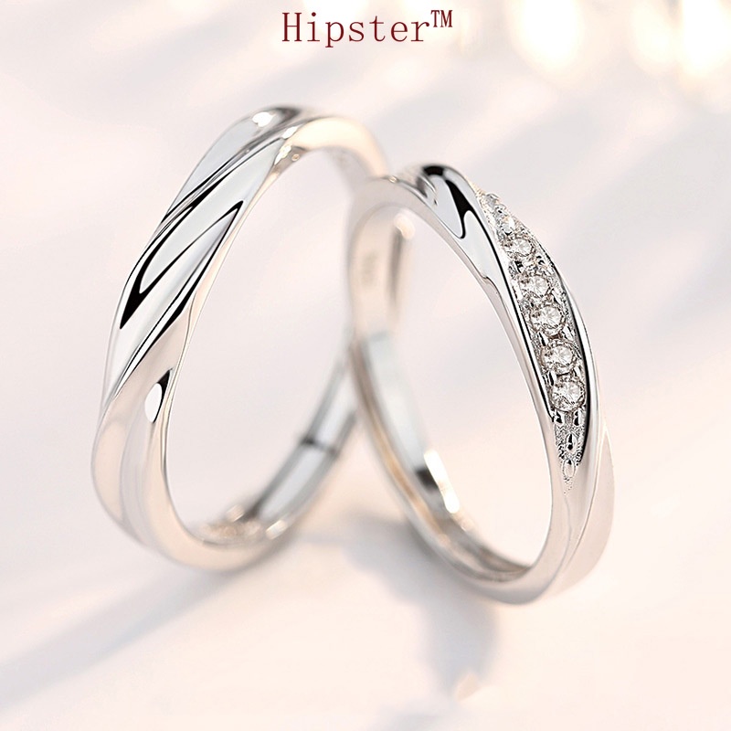 Korean Style Temperamental Minority Personalized All-Match Romantic Couple Ring