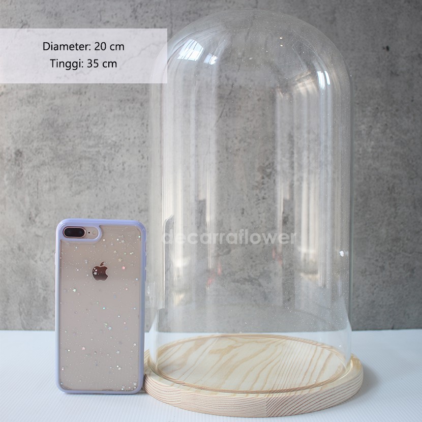 Glass Dome XXL / Dome Kaca Super Besar / Glass Dome Jumbo / Vas kaca