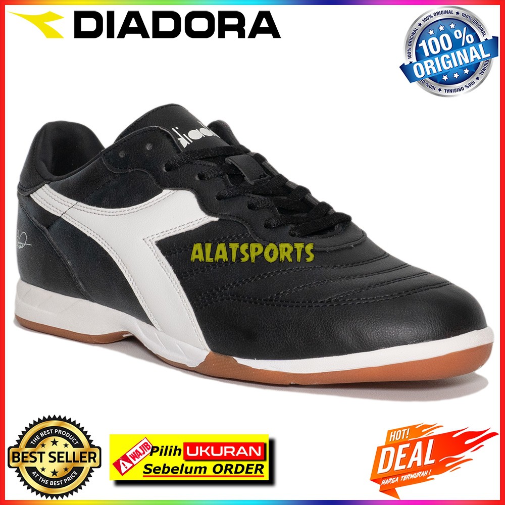 Diadora RB10 Brasil R DIA174854641 - Black Sepatu Futsal Original