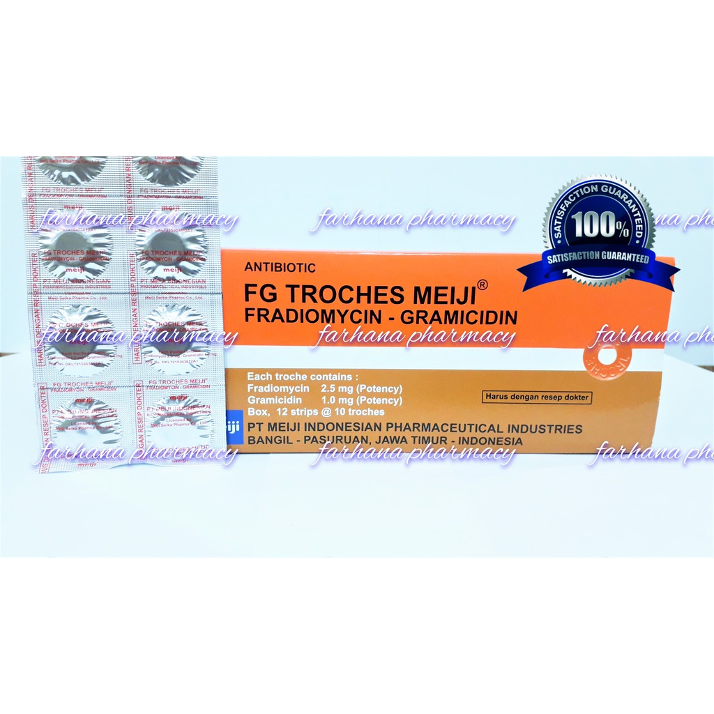 Promo Asli Fg Troches Antibiotik Untuk Radang Dan Batuk Pilek