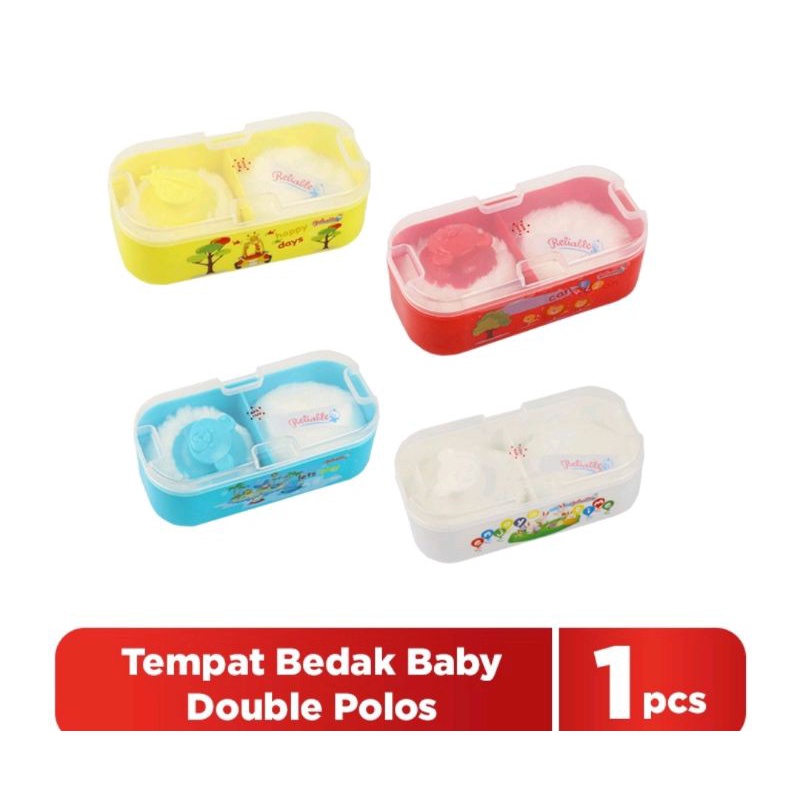 Tempat Bedak Baby Double Polos Reliable