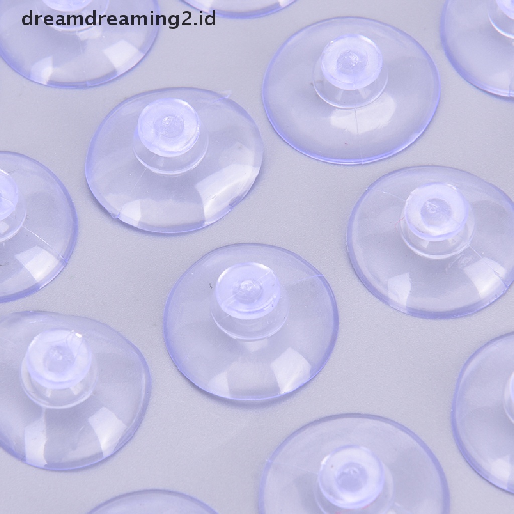 20pcs / Lot Suction Cup Vakum Bentuk Kepala Jamur 20mm Untuk Kamar Mandi