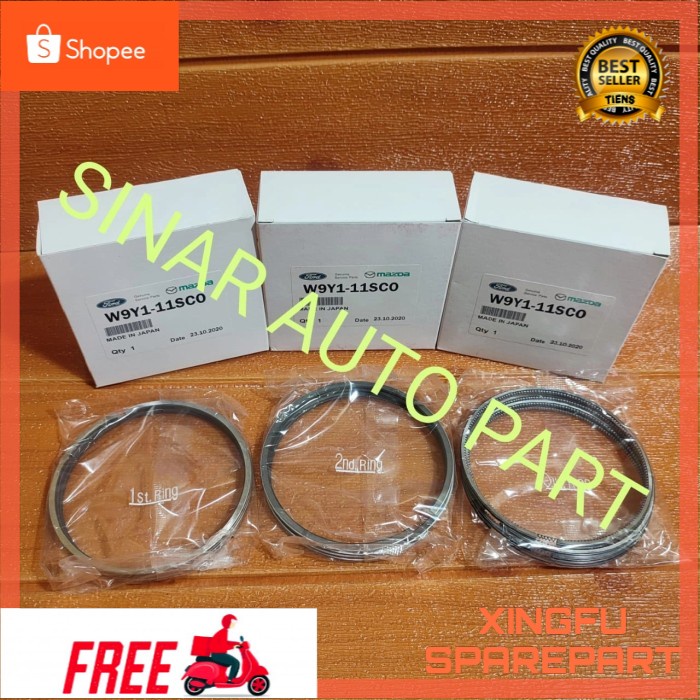 PART RING PISTON SET RING SEHER FORD RANGER 2900cc STD, 0.50 W9Y1.11.SCO