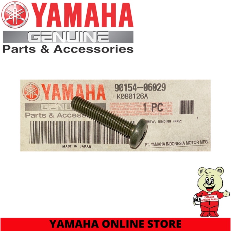 SCREW, CROSSRECESS - BAUT PEREDAM BLOK RXZ RZR ORIGINAL YAMAHA MADE IN JAPAN NOS 90154-06029