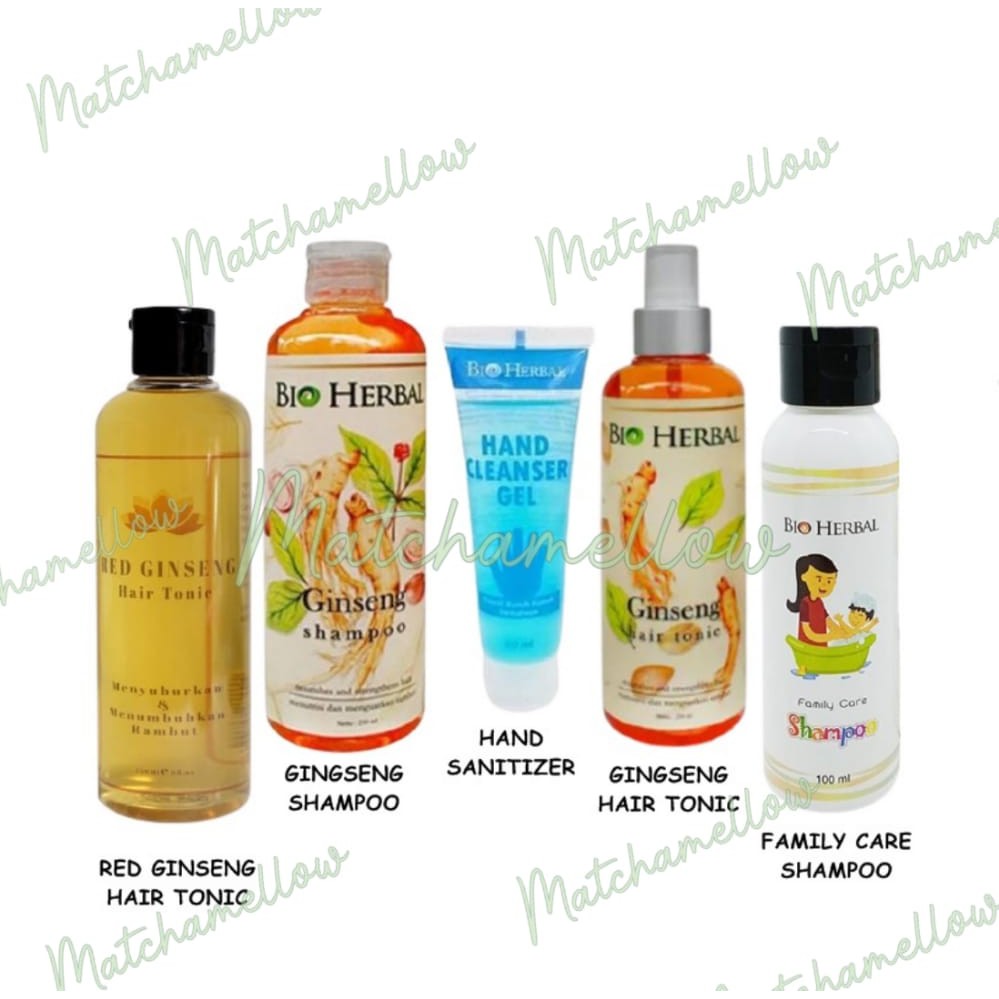 ❄️MATCHA❄️ BIO HERBAL GINGSENG HAIR TONIC GINSENG SHAMPOO KUTU BIO HANDSANITZER  ORIGNAL BPOM