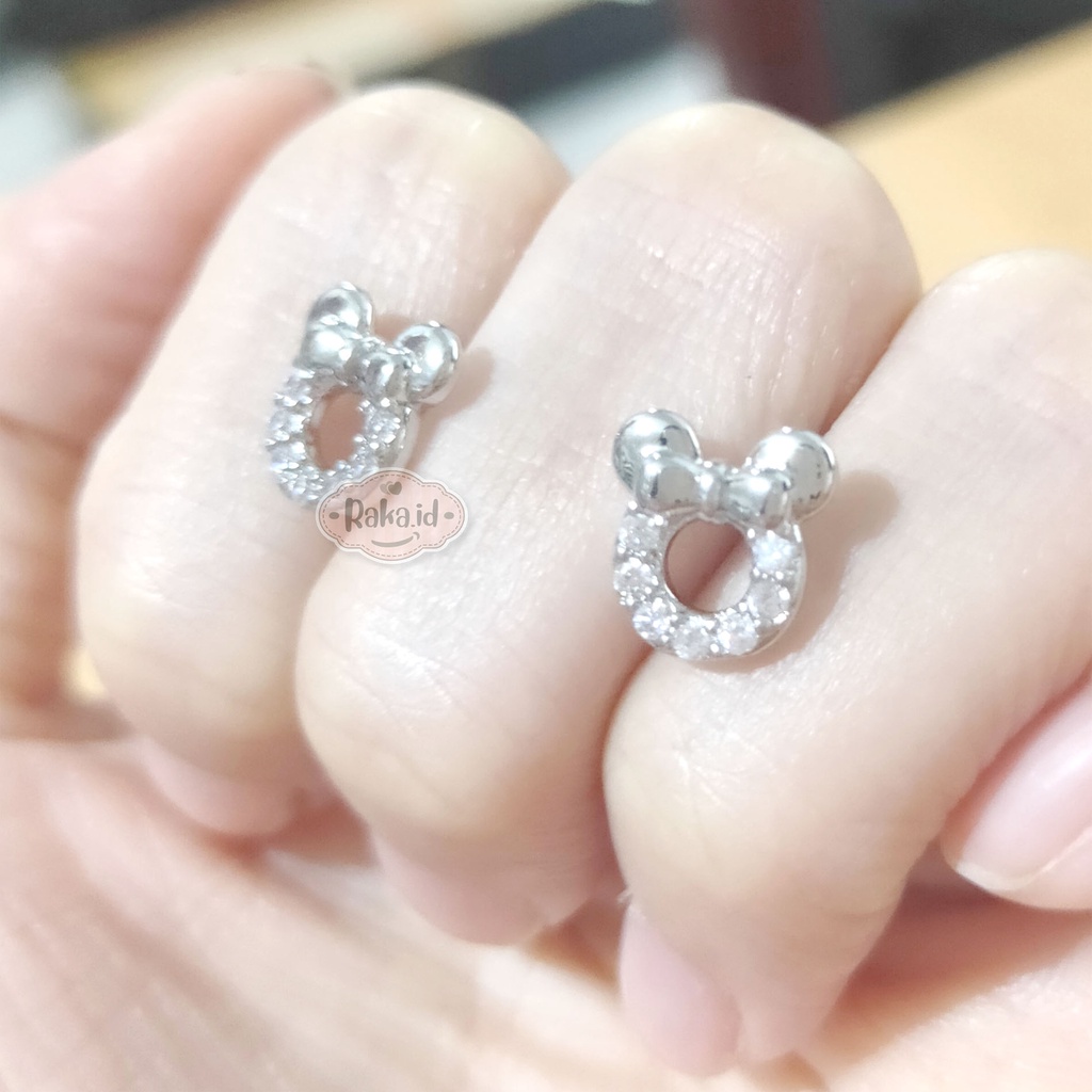 RAKA Acc - Anting Stud / Tusuk Kepala Mickey Perhiasan Aksesoris Wanita 170