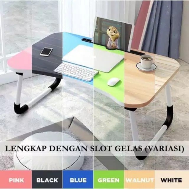 Meja Laptop Lipat / Meja Lipat Belajar / Meja Lipat Serbaguna