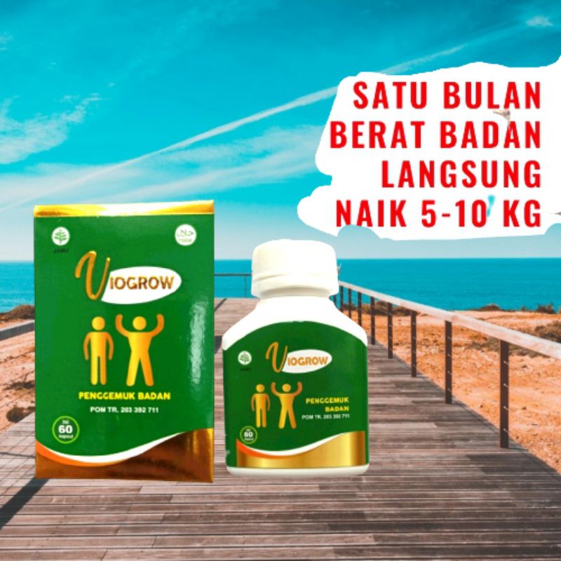 Viogrow asli original obat gemuk penambah nafsu makan original BPOM herbal gemuk badan Alami Penamba