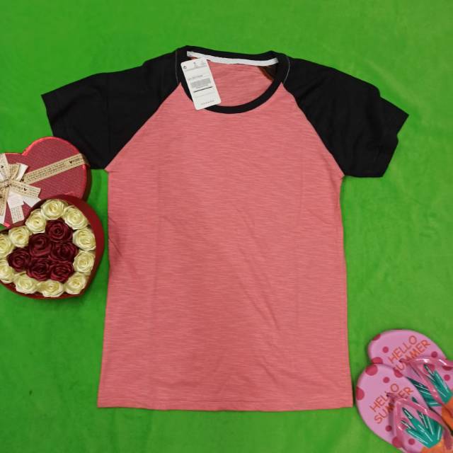 Raglan Dasar Warna Peach