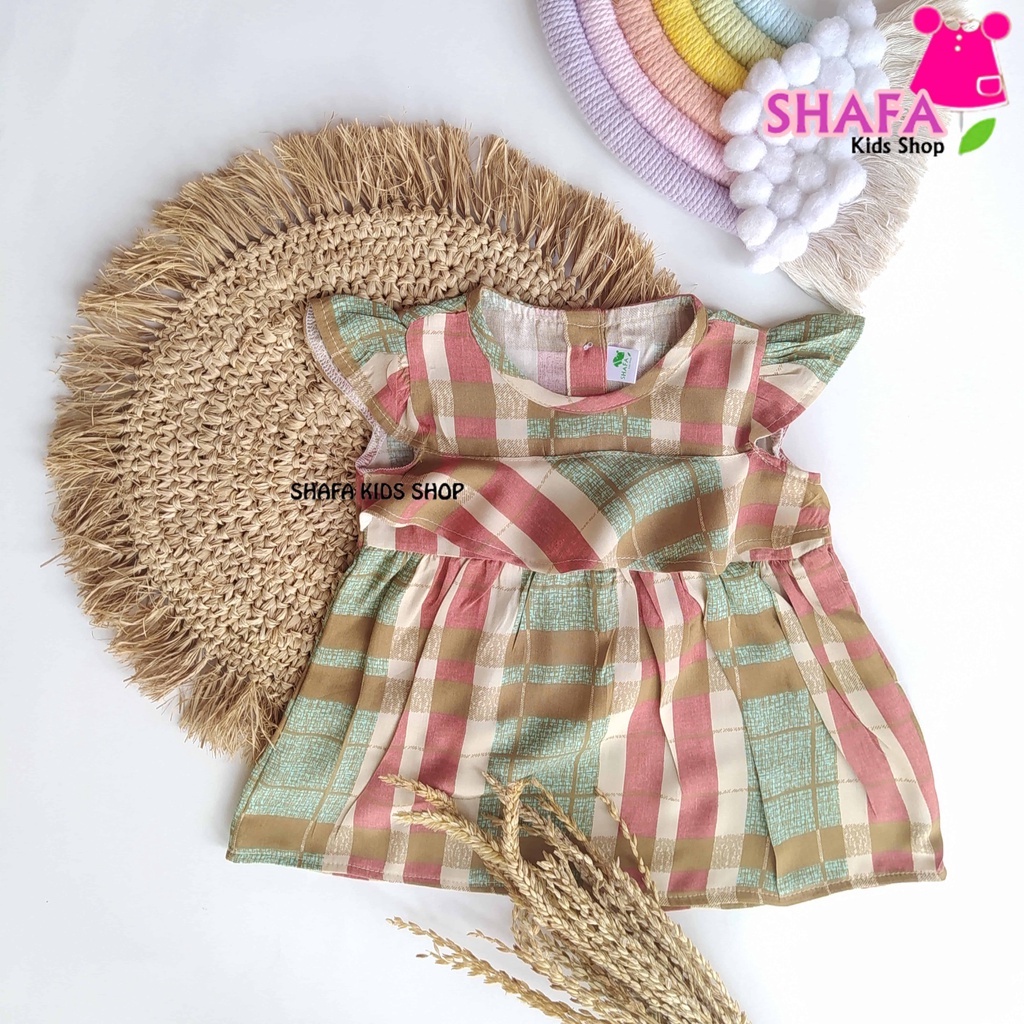 DRESS BAYI PEREMPUAN 3-18 BULAN RAYON VISCOSE / BAJU BAYI PEREMPUAN / BAJU DRESS ANAK / PREMIUMPREMIUM / SHAFA KIDS SHOP MTF-005