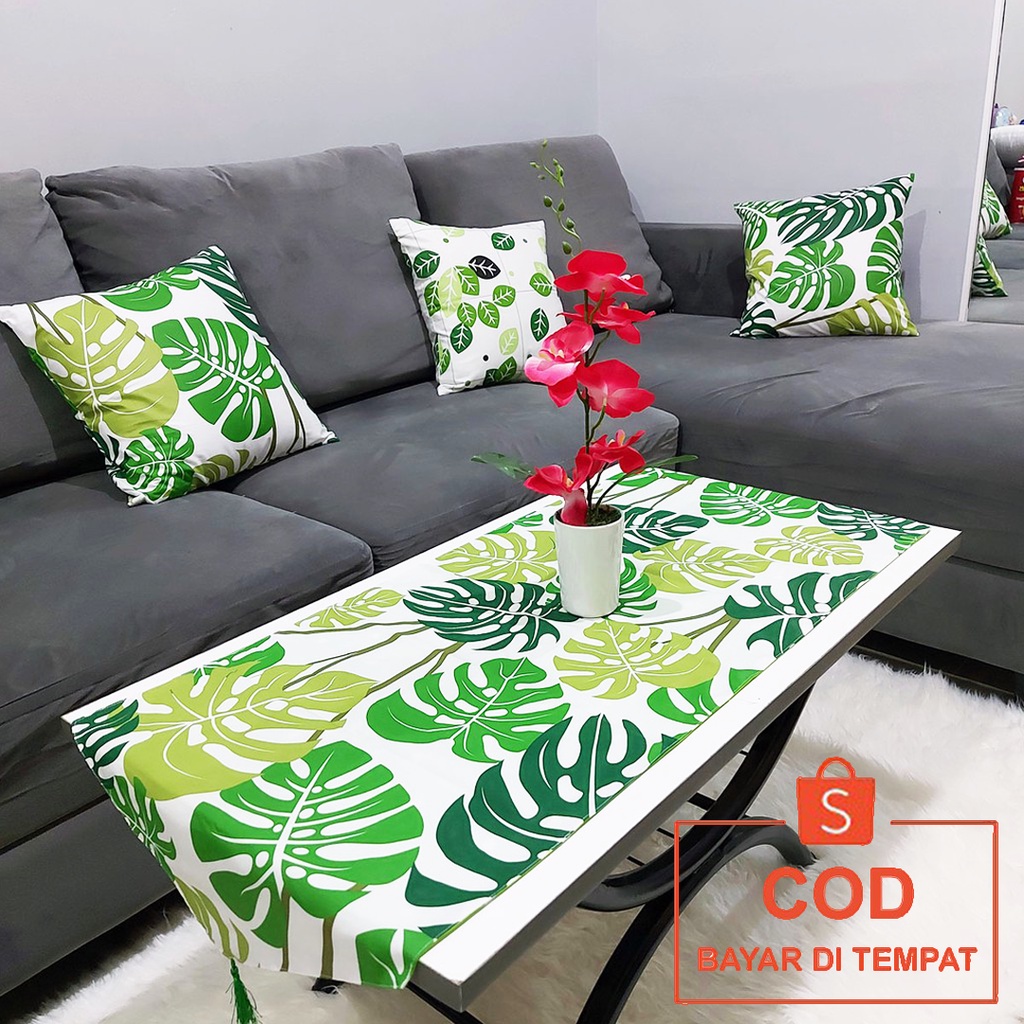 ✅COD TAPLAK MEJA KAIN KATUN 120X40 CM PERLENGKAPAN HOME DECOR DEKORASI RUANG TAMU RUMAH AESTHETIC ESTETIK MINIMALIS MODERN MEWAH