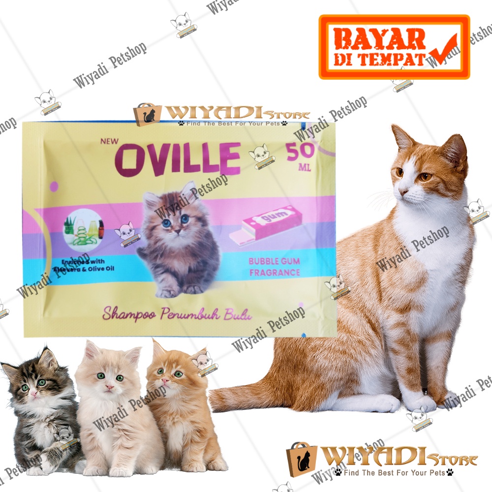 OVILLE Saset (GUM) 50ml Cat Shampoo Penumbuh Bulu Kucing Kitten ampuh