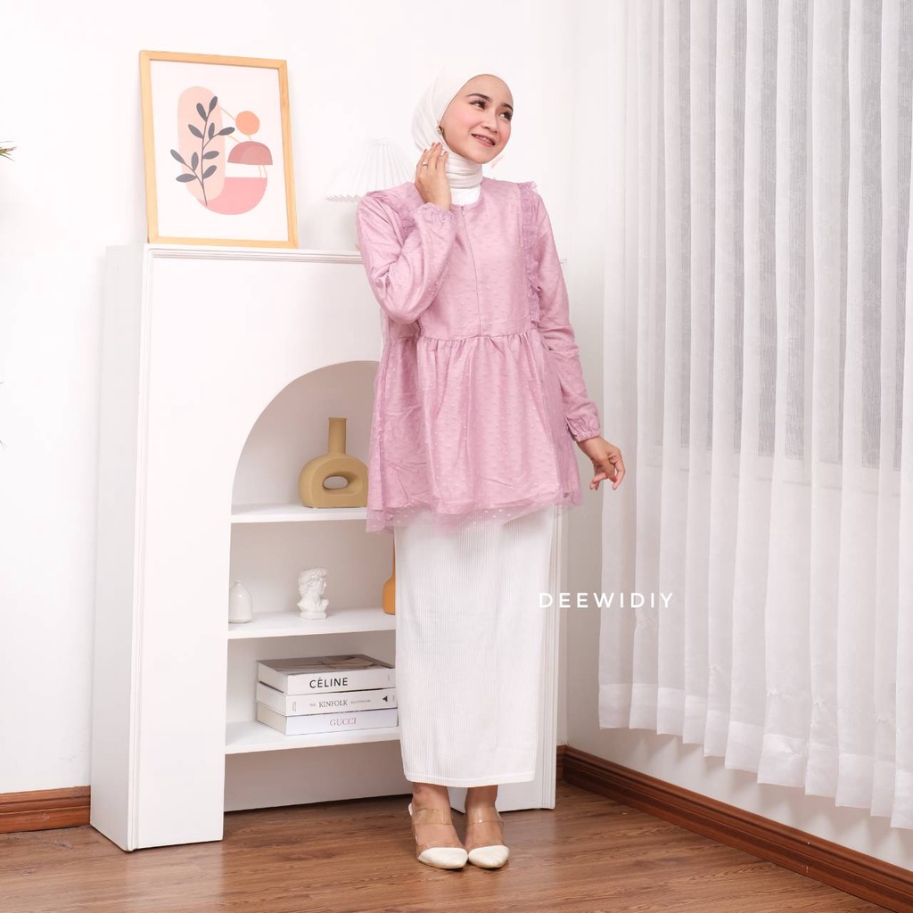 ATASAN TILE PREMIUM BUSUI BAJU PESTA BAJU KONDANGAN - HALWA TOP DEEWIDIY