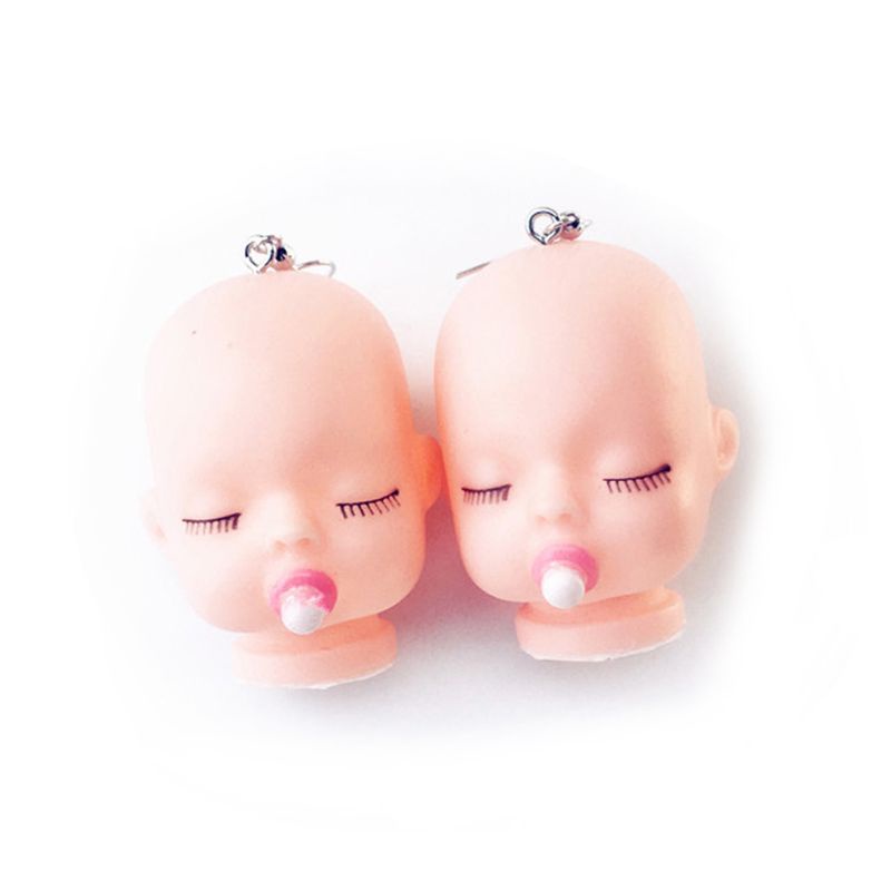 Siy Anting Kait Gantung Desain Boneka Bayi Tidur Lucu Handmade Untuk Wanita