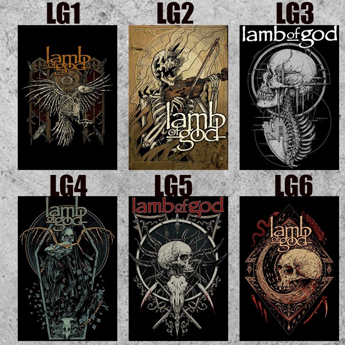 POSTER KAMAR/POSTER DINDING LAMB OF GOD // POSTER COWOK, POSTER MURAH, POSTER BAND