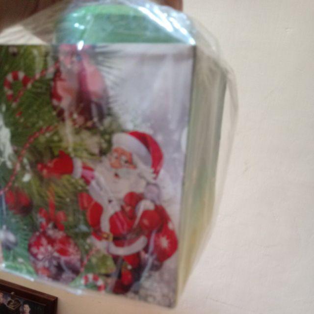 Kaleng Kerupuk Mini Edisi Natal Ukuran 11 X 13 Cm