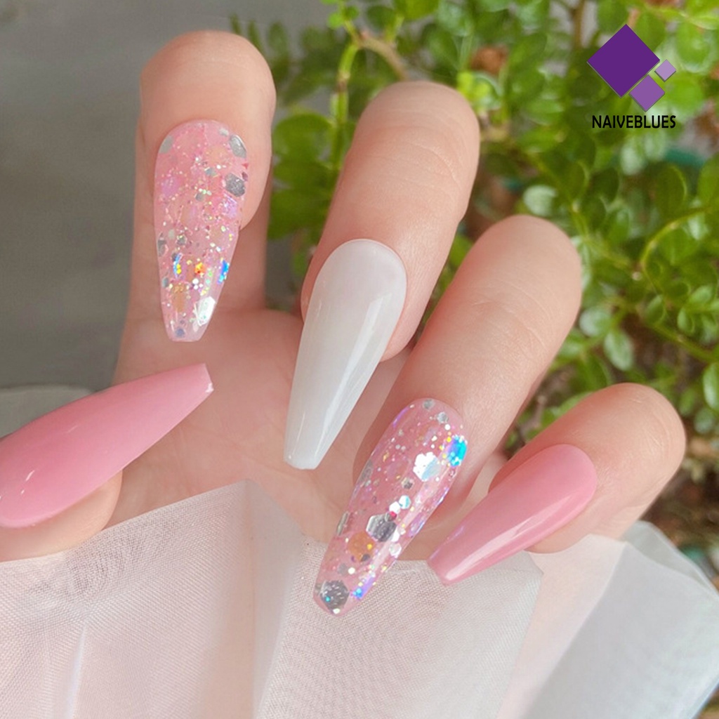 Naiveblue 1 Kotak Payet Kuku Ultra Tipis Efek Visual Berkilau Untuk Dekorasi Nail Art