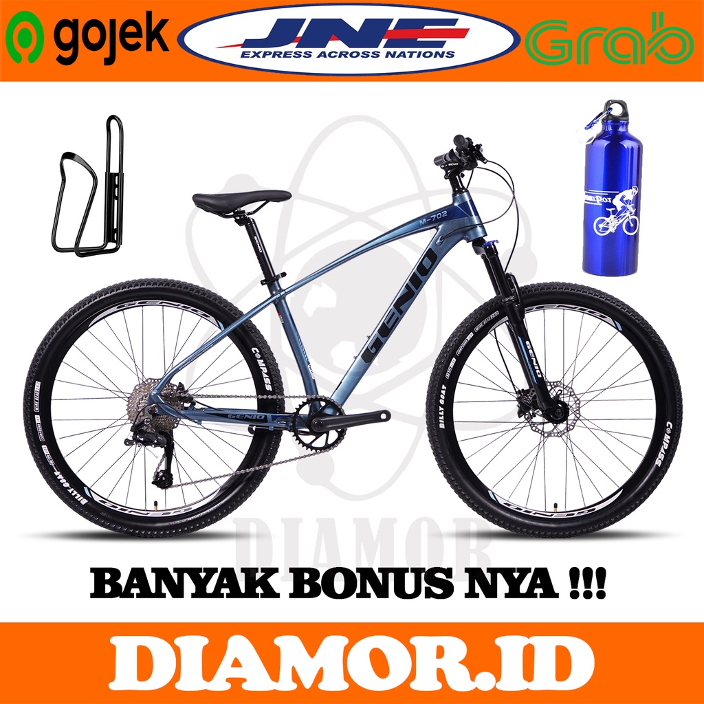 Sepeda Gunung MTB 27.5 GENIO M 702 Alloy Rem Hidrolik 10 Speed 