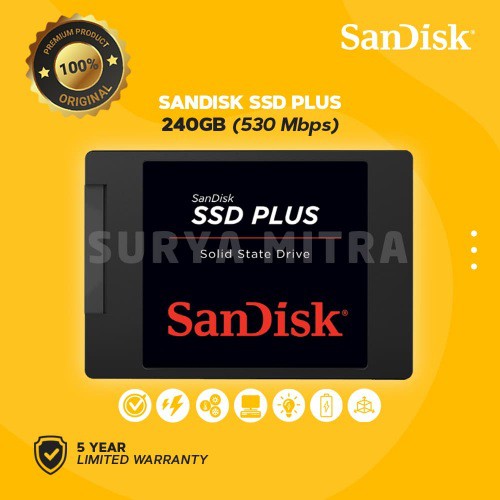 SSD Sandisk Plus 240GB SATA