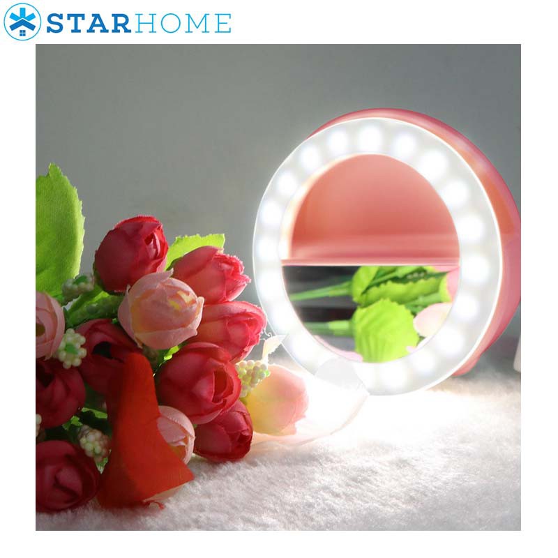 StarHome Lampu Selfie LED Ring Light - Lampu LED Selfie tanpa Baterai