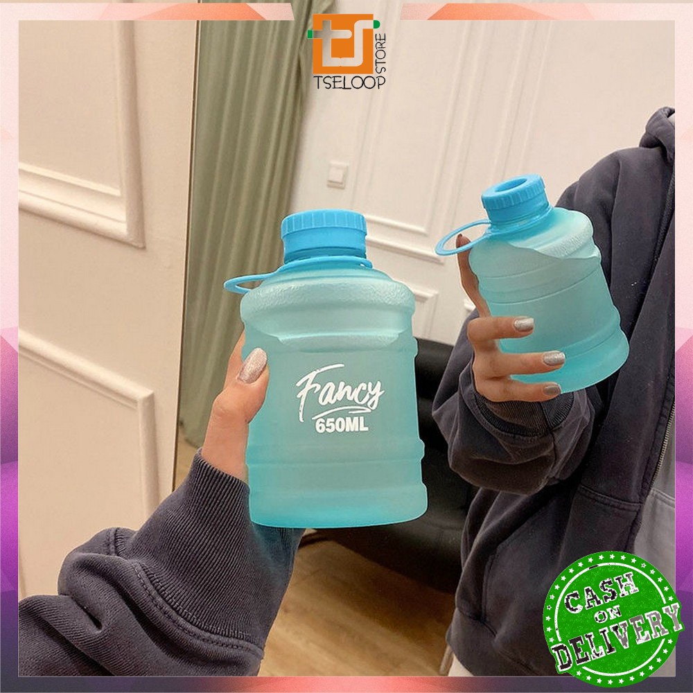 OFM-C307 Botol Minum Bentuk Galon 650ml / Galon Mini Anak / Botol Air Minum Plastik Unik BPA FREE / Kids Water Bottle-8