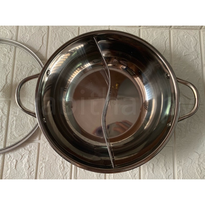 PANCI SHABU SHABU 2in1 STAINLESS STEEL MULTIFUNGSI — ALAT SHABU SHABU DI RUMAH