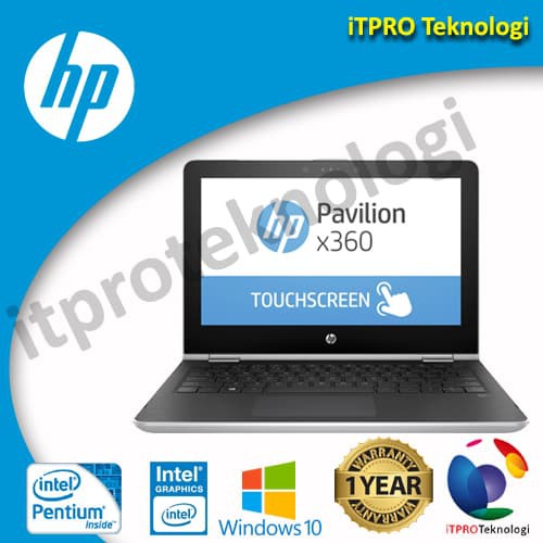 PROMO HP X360 11-AD019TU Silver - PQC N370, 4GB, 500GB, 11.6  HD Tch, Win 10 3184