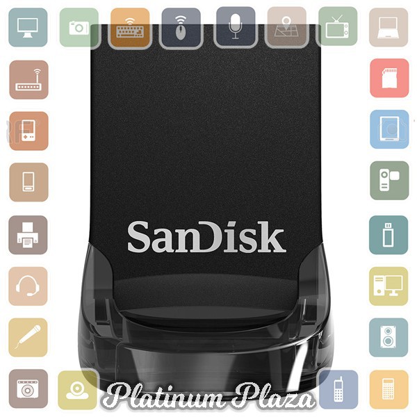 Sandisk Ultra Fit USB 3.1 Flashdisk 256GB - SDCZ430 - Black`HMQFEK-