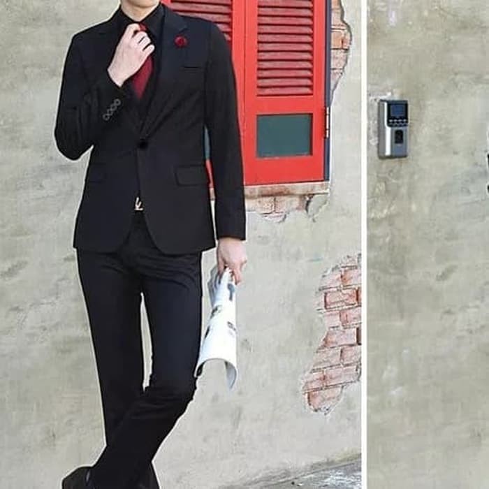 Setelan 2in1 Jas Pria Slim Fit NIKAYU Premium ( Bonus Cover )  Blazer RAMOS + CELANA Formal