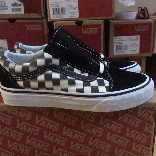 Vans Old Skool (Blur Checkerboard)Black/Classl