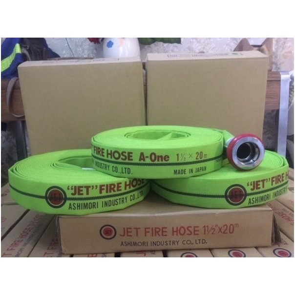 Fire Hose selang pemadam kebakaran Ashimori Jet machino coupling