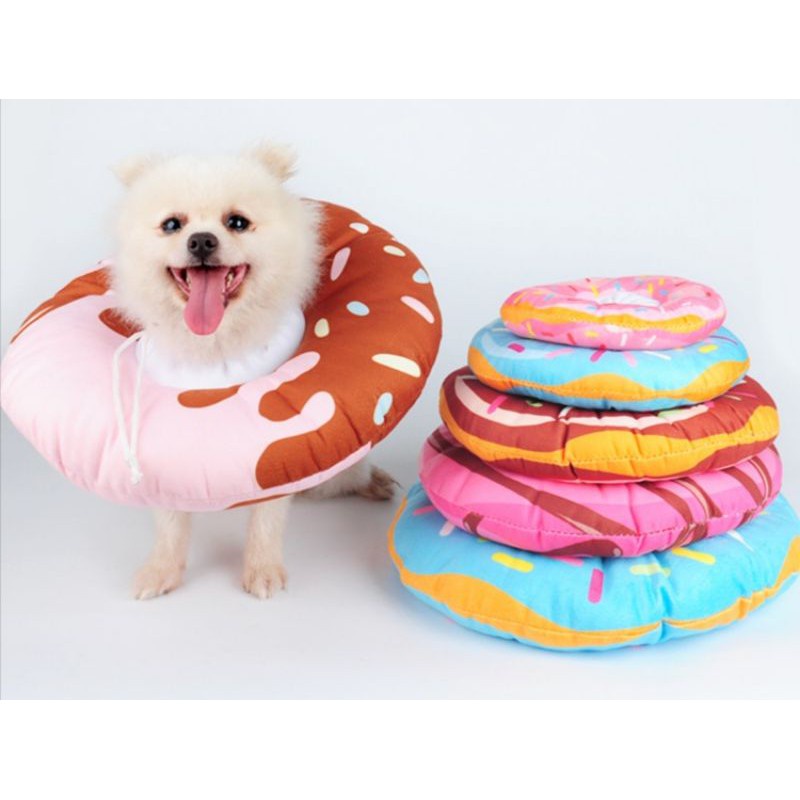 Pet Cone Bantal Model Donut Untuk Anjing dan Kucing