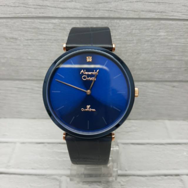 Jam Alexandre christie pria ac 8577 original Blue Rosegold