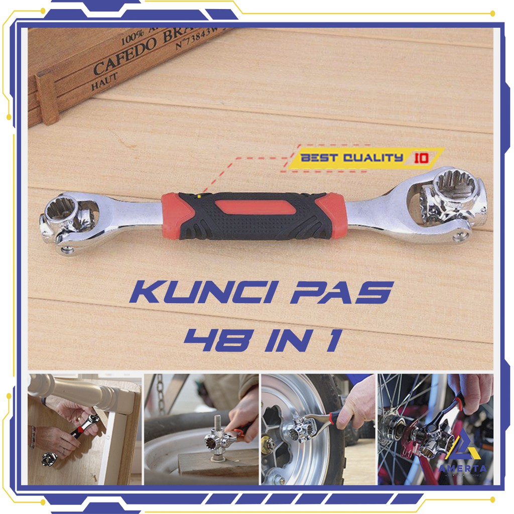 Kunci Pas Tinger Wrench Multifungsi 48 in 1