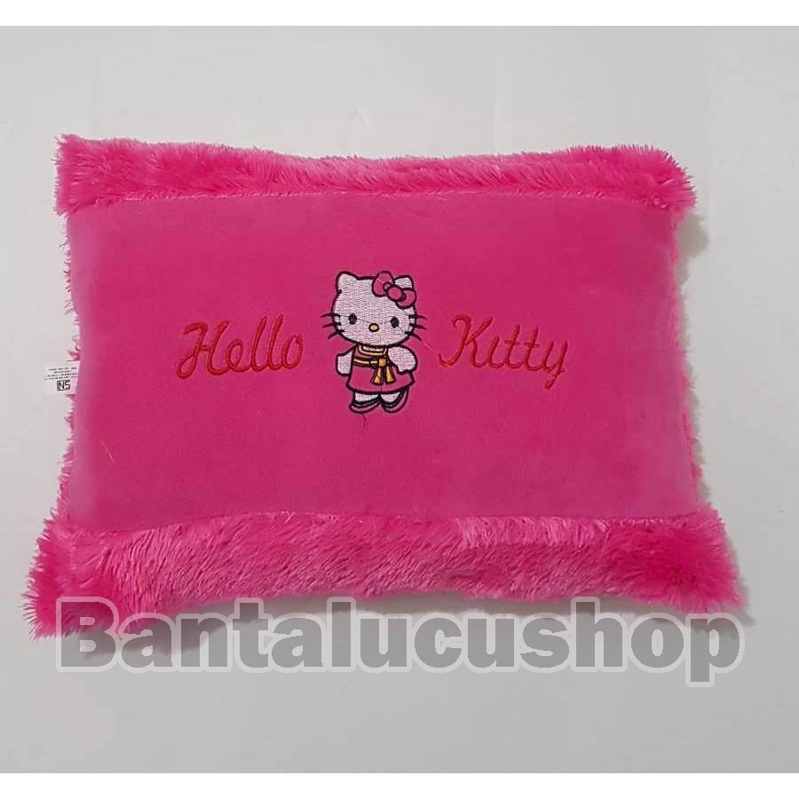 Bantal Karakter Hello Kitty Bantal Bulu Lasfur Ukuran Standar Dewasa