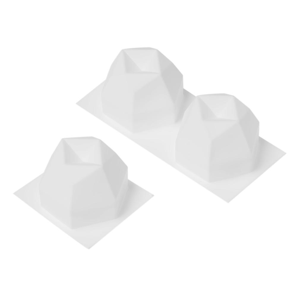 PREVA Silicone Candle Mold Creative Multilateral Diamond Aromatherapy Plaster Eight-sides Cube