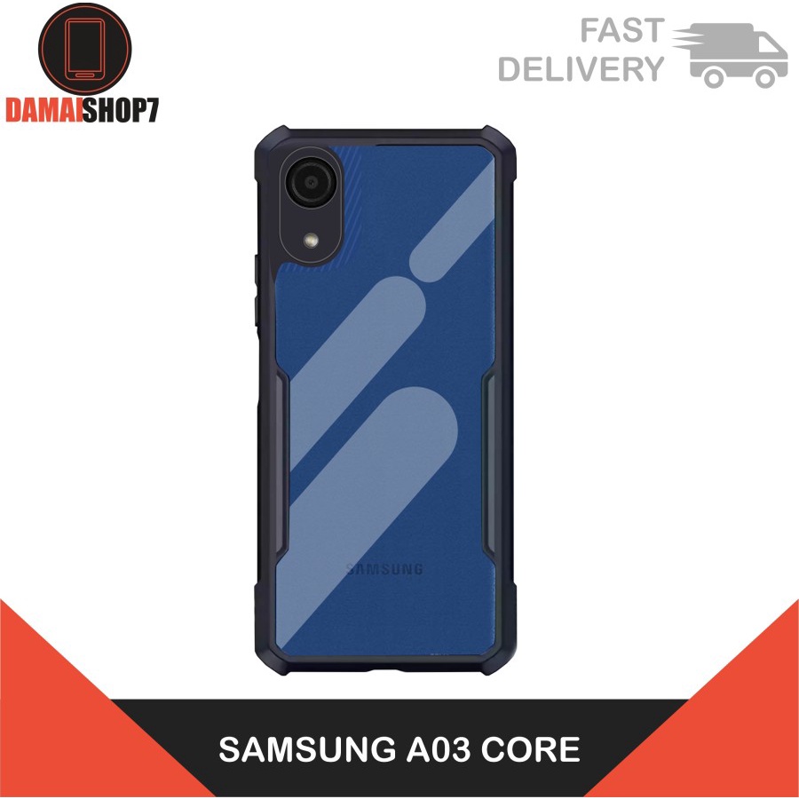 SAMSUNG A03 A03S A03 CORE Hard Case Fusion Shockproof Clear Armor Bumper WHITECELL-