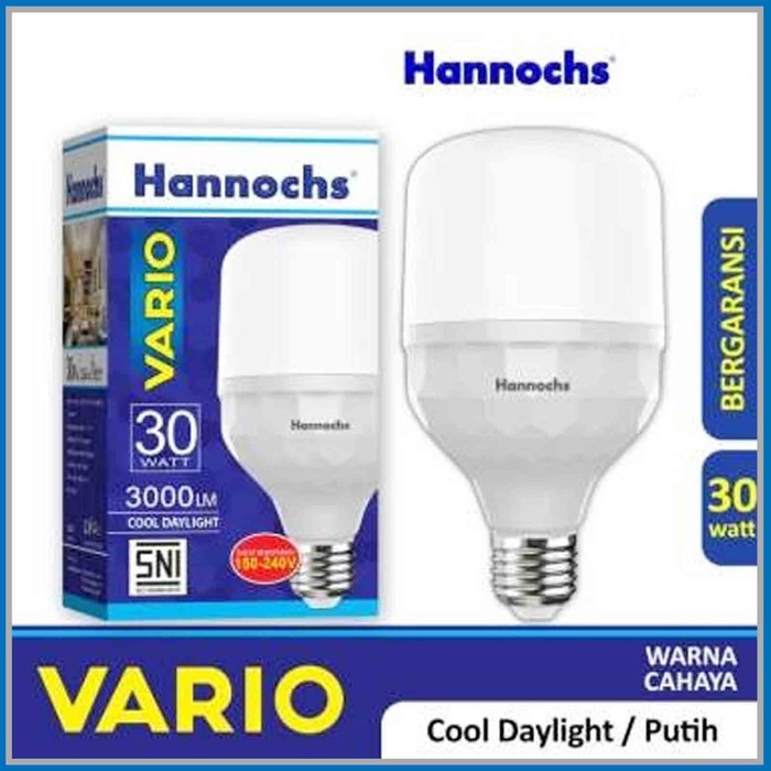 Hannochs Bola Lampu LED BULB 30W Vario Hannochs Kapsul Tabung 30 watt