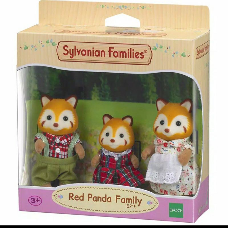 Red Panda Family Sylvanian Rare