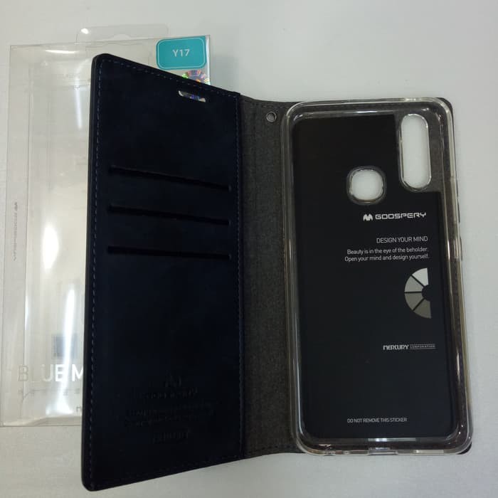 LEATHER Flip Case Premium VIVO Y17 / Y15 / Y12