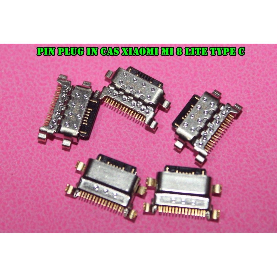 PIN PLUG IN CAS XIAOMI MI 8 LITE TYPE.C = MI8 LITE /REDMI 8/REDMI 8A/REDMI NOTE 7/NOTE 7 PRO/NOTE 8/