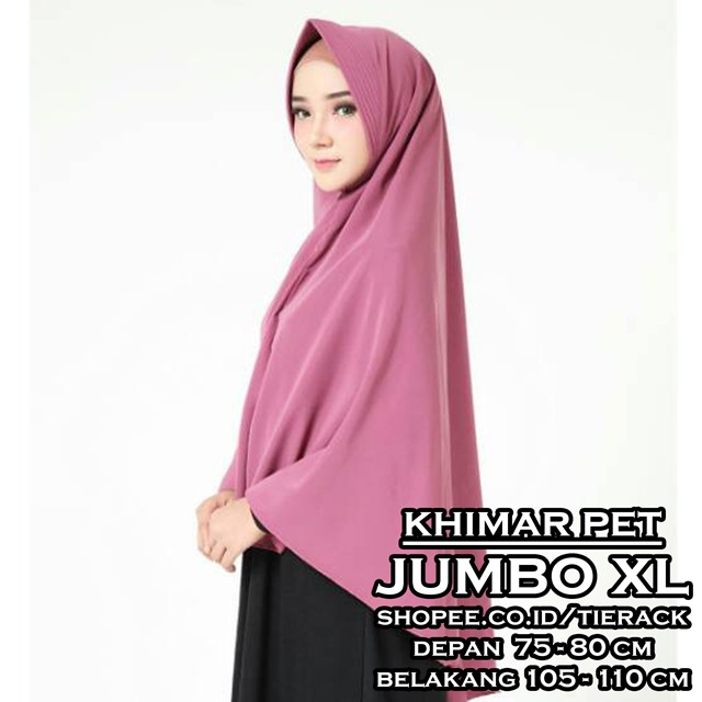  Khimar  Pet  JUMBO XL Jilbab  Kerudung Simple  Penguin Syari 