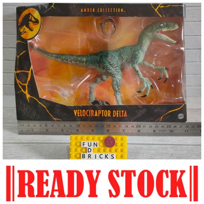 BEST SELLER MATTEL JURRASIC WORLD AMBER COLLECTION VELOCIRAPTOR DELTA HAPPY SHOPING
