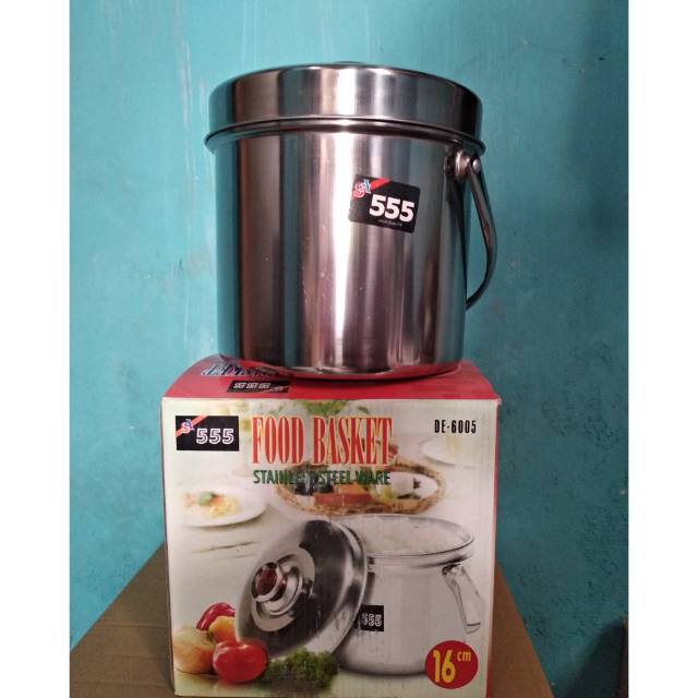 Rantang makanan/Food Basket Stainless steel ware 555 16 cm