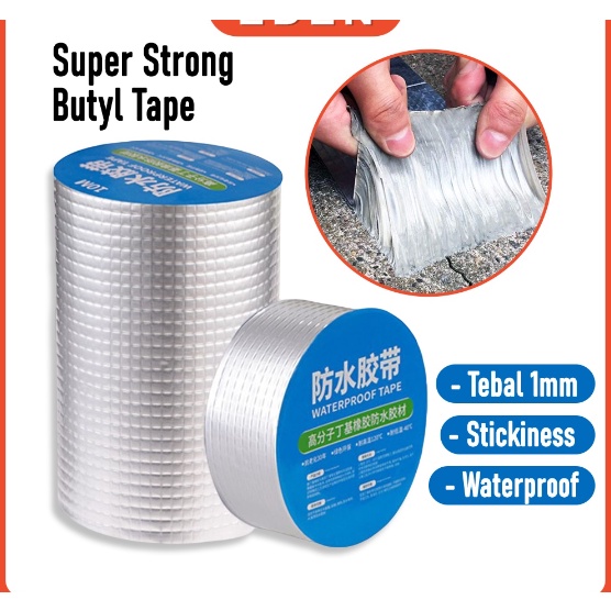 Lakban Anti Bocor 3M Lakban Aluminium Foil Waterproof Tape 5 meter x 5 cm Lem Anti Air Aluminium