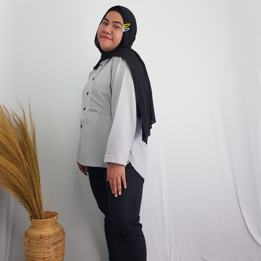 KMJUM KEMEJA SUPER JUMBO PINGUIN OVERSIZE JUMBO WANITA ATASAN BIG SIZE KOREA LD 140, 130, 120, 110 CM / BISA COD