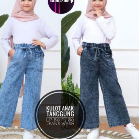 Best Celana KULOT JEANS ANAK PEREMPUAN UMUR 4 -12 TAHUN  CELANA JEANS ANAK CELANA KULOT ANAK PEREMPU