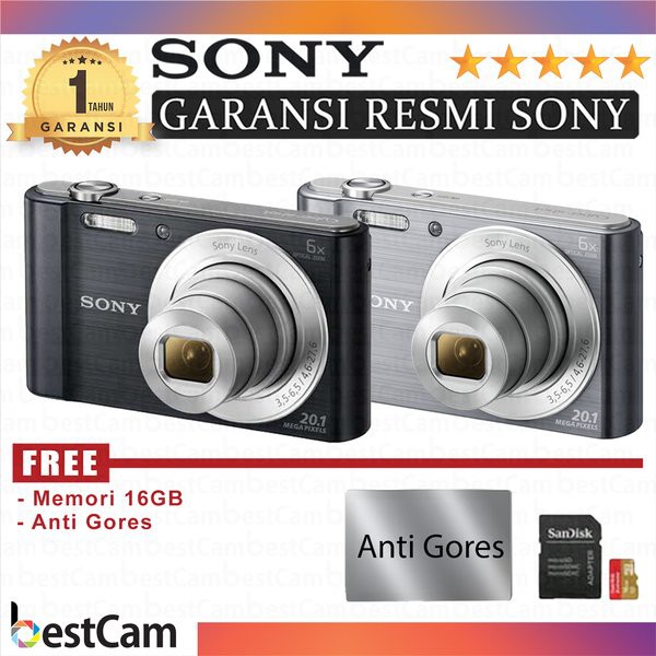 KAMERA DIGITAL Sony CyberShot DSC W810 - Hitam MEWAH